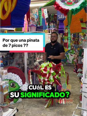 Por qué una piñata de 7 picos ?? #pinata #trending #navidad2024 #Christmas #fypシ゚viralシ #reels #historia #papel #china #mexico #tradiciones 