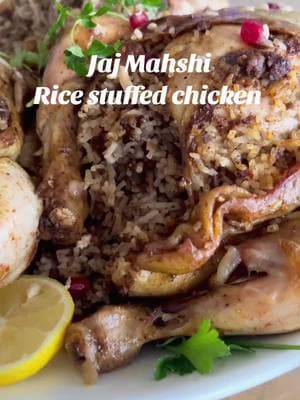 Jaj Mahshi aka Rice stuffed chicken is a crowd-pleasing Arab dish that makes for a beautiful and delicious centerpiece at the dinner table. The chicken is succulent and the rice fragrant making it a winning combination.  I’ve partnered with @aspiceaffair to bring you this recipe! I love the quality of their spices and you will see I use their 7 spice throughout the entire dish.  Recipe on fufuskitchen.com. Link in bio  #fyp#foryou#FoodTok#arabtok#stuffedchicken#jajmahshi#arabfood#chickenrecipes#holidayrecipes