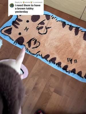 Replying to @🪴winnie🪴 they added new colors, including brown tabby 😻 #catrug #catdecor #cuterugs #letsrug #mademyyear #newyearnewaura #catsoftiktok #ttsstarcreator #toptierdecember #tiktokshopcreatorpicks #tiktokshopyearendsale 