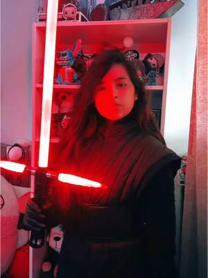 if you look closely i’m wearing mandalorian pajamas :P #kyloren #xenopixel #lightsaber #starwars #firstorder #costume #kylorenlightsaber #starwarstiktok 