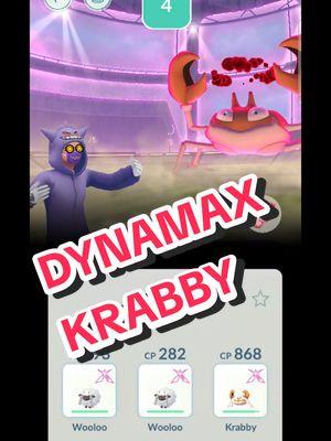 Solo Dynamax Krabby! #pokemongo #pokemongotrainer #pokemontiktok #pokemon #pokemongotips #pokemoncards #pokemontcg #surgingsparks #dynamax #krabby #dynamaxpokemon 