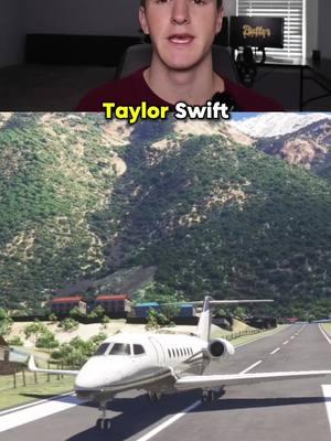 Taylor Swifts new Shortest Flight Record! #5miles #taylorswift #privatejet #msfs2024 