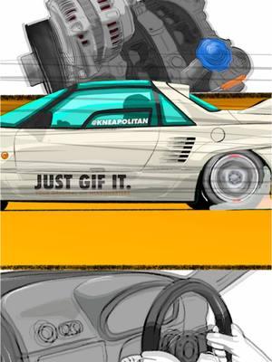 Kei cars are cool but even better when rotary swapped! And don’t forget this new animation is now available in GIF form for use or free download ( not to trace/steal and resell like you created it… initial_crap) u know who u are 😂)with one of the two following methods: search RWDYBYZ when you go to post  (look under stickers) or Download giphy (search RWDYBYZ under stickers) & get access to the complete collection #rwdybyz #justGIFit #giphy #keicar #rotary #rotarypower #mazda 