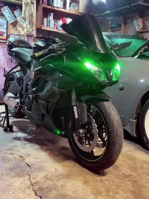 green machine #kawi #kawisaki #zx6r #rocket #pissmissle #bike #biketok #crotchrocket