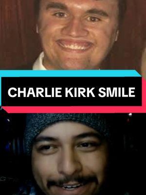 CHARLIE KIRK SMILE #charliekirk #comedy #yikes #podcast #pequenopod #fyp #foryou #foryoupage 