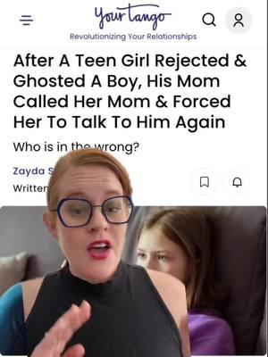 A teenage girl is being forced to talk to a boy she ghosted, even though she had valid reasons for not wanting to continue chatting with him #parenting #ghosting #ghosted #dating #MomsofTikTok #Relationship