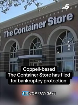 The Container Store has filed for bankruptcy protection as the storage and organizational goods retailer with roots dating back to the 1970s grapples with mounting losses and cash flow shortages. The Texas company has faced increasing competition from retailers like Target and Walmart at the same time that demand for its goods is under strain in a rough housing market, where soaring prices and elevated mortgage rates have stunted sales. Under Chapter 11 protection, The Container Store will continue to operate while it restructures. More in bio. #coppell #thecontainerstore #containerstore #walmart #target #bankruptcy #news #dfw #nbcdfw 