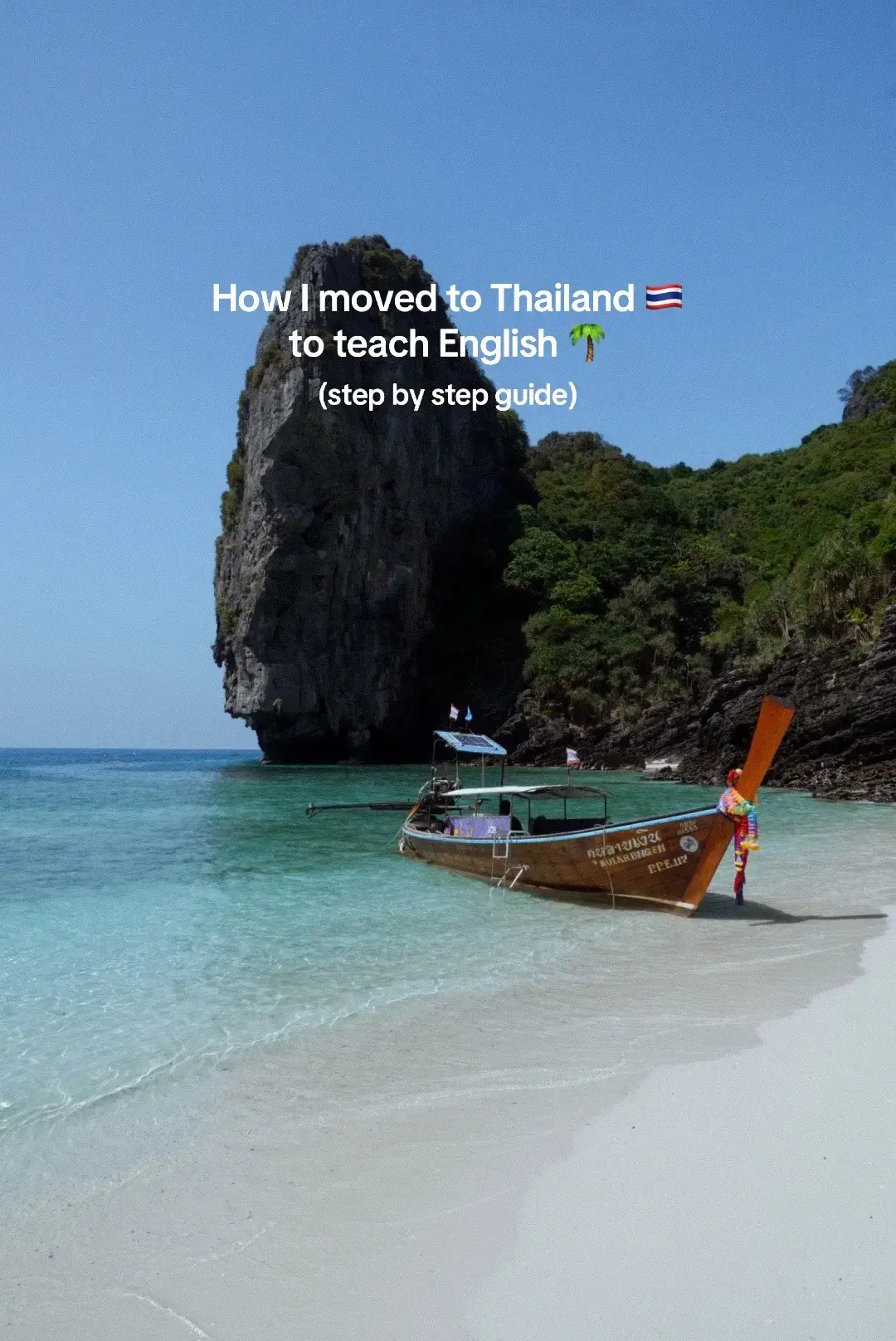 My step by step guide to teaching English abroad 🌺🌴🌎 #tefl #teachenglish #teachenglishabroad #teflheaven #moveabroad #expatlife #thailandexpat #liveinthailand 