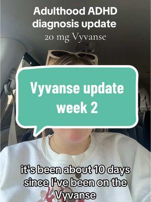 Hey so here’s my awkward update of how i’m doing 2 weeks into my ADHD diagnosis at the age of 28!  #adulthoodadhd #vyvanse #adhd 