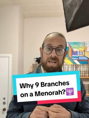 Replying to @eithenchacalwalker Why does the menorah have nine branches and not seven like the menorah in the Holy Temple? explaining the Hanukkah traditions... #happyhanukkah #jewishtradition #jewishwisdom #menorah 