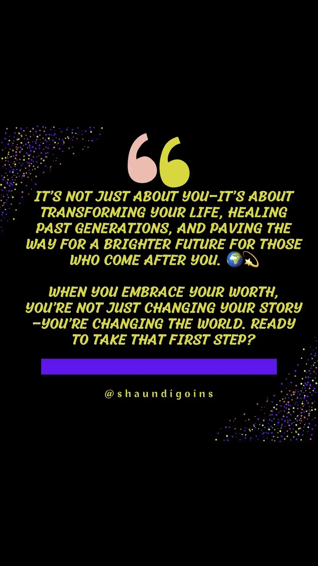 It’s not just about YOU—it’s about transforming your life, healing past generations, and paving the way for a BRIGHTER future for those who come after you. 🌍💫 When you embrace your worth, you’re not just changing YOUR story—you’re changing the WORLD. Ready to take that first step? #lifelessons #lifequote #yourworth #sobrietyrocks #sober #sobrietyjourney #recovery #odaat #wdr #genx  