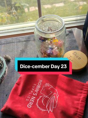 Day 23!  Tomorrow is the final one! #dicecember #adventcalendar #holiday #dice #dicedragon 