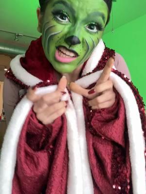 Me disfracé del GRINCH para ir a asustar gente 😅🎄 #grinch #navidad #makeup #humor 