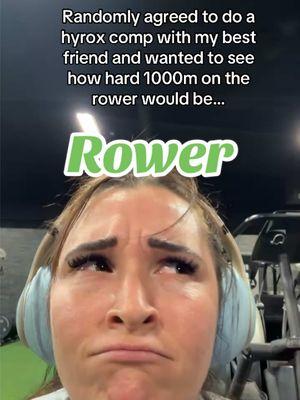 Honestly it’s not the stations that scare me it’s the running #hyrox #hyroxtraining #miami #rower #gym @Abigail 