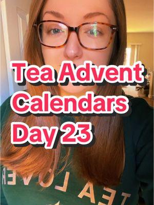 Tea Advent Calendars Day 23! #teatimewithemily #teatime #teatok #tea #looseleaftea #tealover #teadrinker #drinkingtea #makingtea #ilovetea #fyp #cuppatea #cupoftea #hottea #teadrinkers #tealovers #looseleaftealovers #teainfluencer #drinktea #icedtea #comforttok #comfort #adventcalendar #teaadventcalendar #adventcalendaropening #openingadventcalendar #plumdeluxe #plumdeluxetea #fridayafternoontea #fridaytea #thirstynerds 