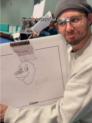 draw Olaf with me at the Animation Academy in Disneyland California Adventure ✍🏻☃️🤍 #olaf #animationacademy #disneylandcaliforniaadventure #disneylandcalifornia #drawwithme 