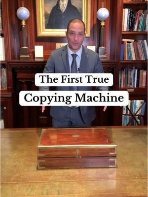 Considered the first step into the world of modern photocopying, the copying machine was among the first widely used devices to successfully produce an exact copy of an original written work. Designed and patented in 1780 by one of history’s greatest inventors, James Watt, the copying machine was the only device in the 18th century that was able to duplicate letters; this particular model was also among the first portable copying machines ever made. #antique #history #invention #technology #collectibles #copyingmachine #firstofitskind #historicalartifact #historybuff 