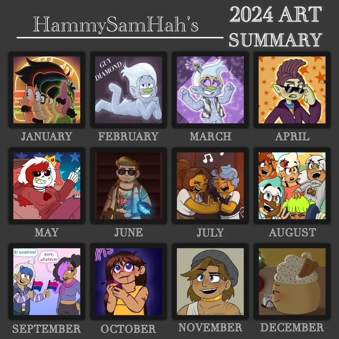 my art did not change that much this year #artistsoftiktok #artsummary #artsummary2024 #bobsburgers #bobbelcher #lindabelcher #tinabelcher #genebelcher #louisebelcher #bobsburgersfanart #bobsburgersmovie #trolls #dreamworkstrolls #trollsguydiamond #guydiamond #tinydiamond #trollsfanart #trollsveneer #trollsfusion #undertale #underfell #animationmeme #infamous #zekedunbar #infamousfanart #ninjago #ninjagooc #darethninjago #ninjagodareth #bfb #bfdi #tpot #osc #objectshowcommunity #objectoc #bfbfanchildren #originalcharacter #bisexual #epicthemusical #epicthemusicaloc #epicthemusicalfanart #artprogress