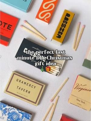 a custom match box frame is the perfect last minute DIY gift for that someone special in your life 🎁🫶 #DIY #matches #christmasgift #inspo #crafty #artsy #artsandcrafts #holiday #gift #present #presentideas #giftideas #matchbox 