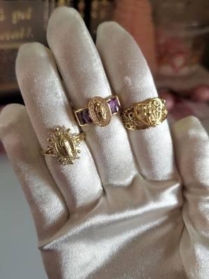 18k Gold Plated Virgencita Rings ✨️ Shop Link on bio  #virgendeguadalupe #virgencitaring #religiousjewelry #fyp #paratiiiiiiiiiiiiiiiiiiiiiiiiiiiiiii 