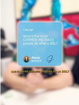 What’s the most common mistakes people do after a BBL?  #bbl #commonmistakes #pacientes #postop #cirugiaplasticaenmiami #fypシ゚viral #procedimientosesteticos 