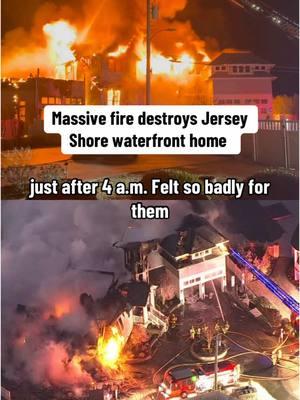 A massive fire destroyed a large waterfront home in Long Beach Township, New Jersey. Around 200 firefighters responded to the blaze and had to deal with freezing cold temperatures along with the flames. #newjersey #nj #fire #nbc10philly 