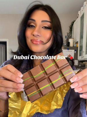 This Dubai chocolate bar is so addicting. It’s crispy creamy and crunchy all at the same time and the chocolate isn’t too overpowering.! it’s a must try. Trust me! #DubaiChocolate #PistachioChocolateBar #Chocoholic #DubaiChocolateBar ##viraleats##trendingfood##dubaieats##mademyyear##newyearaura##tiktokshopholidaydeals##holidayhaul#MLBB8TH 