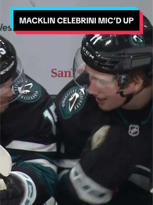 tea time is serious business 🫖 (🎥: @NHL on ESPN) #SanJoseSharks #MacklinCelebrini #NHL #hockey #MicdUp #blooper 