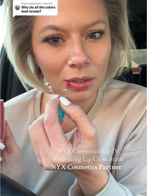 Replying to @jplackner There’s so many colors to choose from! Click the link to check them out! 💋 @NYX Professional Makeup  #nyxcosmeticspartner #lipiv #lipstain #lipgloss #lippie #lips #lipcolor #liphydration #nyxcosmetics 