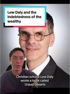 While progressive Christians will often ground the notion of the indebtedness of the wealthy in readings of the prophets, Daly locates their responsibility in liberalism’s promise of the rule of law. Link in bio to purchase Unjust Deserts by Lew Daly, under the Theology and Economy list on my storefront. #liberalism #ceo #leftism #politicaltheory #politicalphilosophy #christianity #followjesus #christianthought #academia #greenscreen 