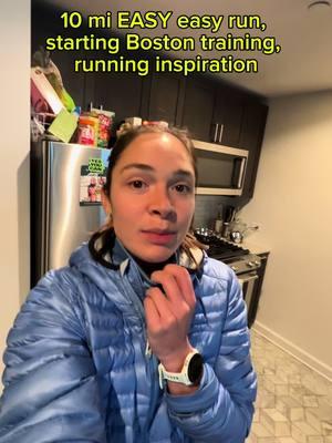 She got out there again against all odds. Every day I have the debate: treadmill or outside. Pretty much always happy I went out. Today was chilly but sunny and GORGGYY #marathonrunner #marathontraining #runnergirl #runningcoach #easyrun #zone2training #polarizedtraining #bostonmarathon 