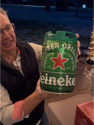 Replying to @AJ Heineken Mini-Keg Review! #mikevsbeer #heineken #keg #srv #whitechristmas @Heineken Brasil 