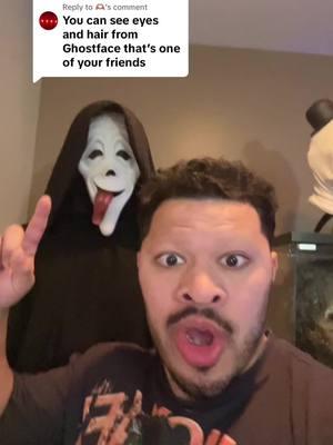 Replying to @🫶🏽 It’s not my friend in the costume!!! #tiktoklive #fyp #scary #joinmylive #ghostface #viral 