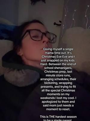 Being the Christmas Magic Maker takes its toll. I see you, fellow single mamas and papas 🫶 #singleparenting #soloparenting #christmas #singlemom #momlife #fypシ #foryourpage 