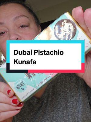 this Dubai Pistachio Kunafa  was honestly so delicious  ✨️🤌 #dubaipistachiochocolatebar  #pistachiokunafa  #kunafachocolate  #tiktokshopyearendsale  #tiktokshopholidayhaul  #tiktokshopcreatorpicks  #newyearnewaura  #giftguide 