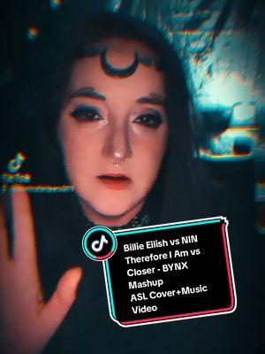 #CapCut Billie Eilish vs Nine Inch Nails (@BYNX Mashup) - @BILLIE EILISH : Therefore I Am vs @Nine Inch Nails : Closer ASL Cover/Music Video  Now this is a fierce mashup. NIN has said "Closer" deals with themes of self-h*tred & obsession rather than the widely  misinterpretation as a lust anthem. #asl #signlanguage #aslcover #aslmusicvideo #aslrepresentationinsocialmedia #notateacher #letdeafteach #deaftok #deaftiktok #deafcommunity #platformdeafcreators #access #captioning #interpreter #captionyourcontent #captionyourvideos #music #billieeilish #nineinchnails #NIN #thereforeiam #closer #pop #randb #electropop #mashup #alternativerock #industrialrock #cogitoergosum #introspection #selfhatred #obsession #renédescartes #cosplay #occosplay #masktok #maskedwomen #aslxcosplay #aslxmasktok #rosewatertears #furies #scorplings #fyp #fypツ