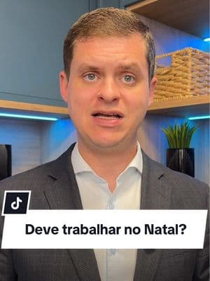 O Natal está chegando, e muitos trabalhadores se perguntam: é obrigatório trabalhar nesse feriado tão importante?  A resposta é que, em algumas atividades essenciais, como hospitais, hotéis e restaurantes, o trabalho pode ser necessário. Se o empregado for convocado, é fundamental comparecer para evitar penalidades, como advertências ou suspensões.  No entanto, há direitos garantidos! Quem trabalha no Natal deve receber o dia em dobro ou ter uma folga compensatória. Fique atento aos seus direitos e aproveite o Natal com responsabilidade, seja no trabalho ou com sua família.  Você vai trabalhar no feriado? Compartilhe nos comentários! #advogado #trabalho #natal