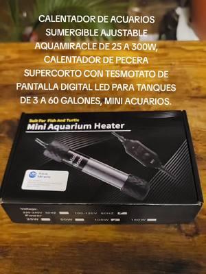 YA MIS PECES NO TENDRAN FRIO APROVECHA MIENTRAS DUREN #aquamiracle #aquamiracleheater #fishtankheater #tankheater #miniaquarium #TikTokShop #virals #compras #aishamelendez #bettatank #guppys #aquariumhobby @AquaMiracle 