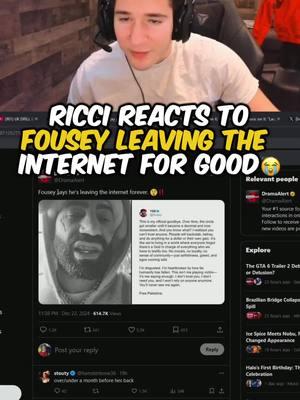 Ricci is way to funny😭#fyp #trending #viral #ricci #foryoupage #ricciontwitch #fouseytube #fousey 