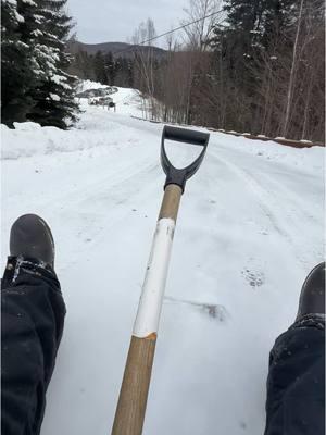 The plow shovels are only good up to 2 inches #evenstevenslawncare #fyp #foryou #trending #lawncare #blowthisup #stripelife #lawncarebusiness #exmark #business #landscape #lawntok #viral #snowremoval 