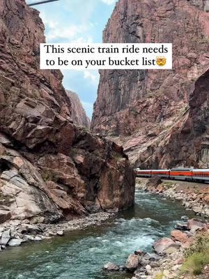 Follow @whatrvdoing for more travel content.  This is the most scenic train ride we’ve experienced! 📍Royal Gorge Train, Canon City, Colorado 🚂 The train ride starts in the Santa Fe depot in Canon City and brings you up through the gorge and back. There is coach seating, deluxe, dome and first class.  🍷 There is food and alcohol available for purchase but it is not included in the tickets. There is a bar car and kitchen car.  💰 Tickets for coach were $89 for an adult, $84 for kids. Yes, this was steep, but to us it was worth it. We did not end up ordering food. We opted for coach and I am glad we did because the price was more for the dome car and the windows were not very clean and we actually stayed outside on the open air car the entire time! Are you adding this train ride to your bucket list? #colorado #scenictrainride #coloradothingstodo #royalgorge