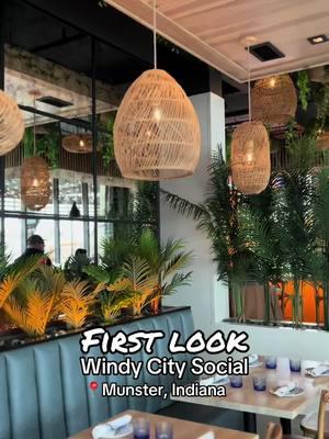 First look at the brand new Windy City Social in Munster, Indiana! #nwindiana  This brand new restaurant is in the same center as Centennial Park in Munster.  We really enjoyed the food & cocktails, but it’s the ambience that’s truly chefs kiss! 😘  #munsterindiana #northwestindiana  Best restaurants in Northwest Indiana 