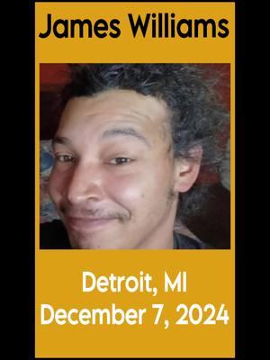 James Williams missing from Detroit, MI #jameswilliams #detroit #michigan #missingmichiganman #missingman #missing #missingperson #SaturdaySearch 