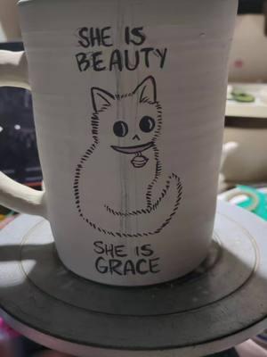 inspired by my cat Nissan 🫡#animalstok #catsoftiktiok #kittentok #petsontiktok #cutecatsonly #potterytiktok #porcelain 