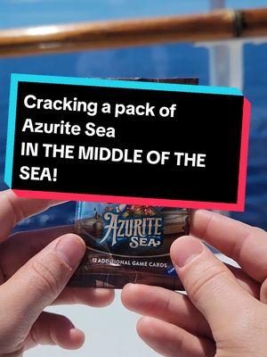 azurite sea IN THE MIDDLE OF THE SEA! #tcg #tradingcardgame #tradingcardgames #lorcana #disneylorcana #dcl #disneycruiseline #tcgtiktok #disneytiktok #castlife #disneycastmember 