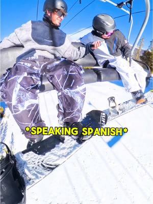 Can someone translate in the comments please😆 #skilift #prankcall #chairlift #skiing #snowboarder 