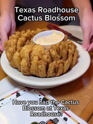 I always have to order me a Blooming Onion Blossom when I see one of these on the menu. This is @TexasRoadHouse’s Cactus Blossom…the same spot with those famous Rolls and butter. IYKYK Would you order one of these? • • • • #TexasRoadHouse #Rolls #CinnamonButter #Butter #CactusBlossom #OnionBlossom #BloomingOnion 