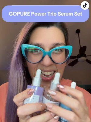 Butter fingers…whoops!! But don’t let this deal slip through your fingers gor the @Gopure power trio serum set. #gopure #skincare #gopureserums  #faceserum #womenover40 #womenover30 #womenover50