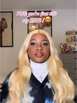 Love her 🙂 Wig Details: 13x6, 32in, 250% density. She’s actually full 🫦  * * * * * * * * #fypシ #fyp #foryou #yeaitsvic #hotstarhair #hotstarhairreview #613wig #613hair #613frontalwig #613blonde #blonde #blondewig #613wiginstall #wiginfluencer  #CapCut 