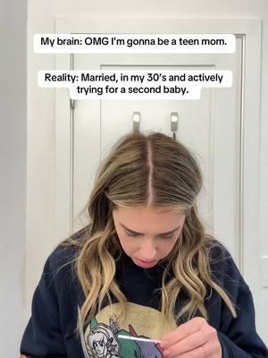 Here is my VERY realistic pregnancy announcement lol. Let’s just say the first day I was like omg, what did I do?! Even though we were trying, every fear I had about having a second baby rushed to my head. The next morning, I felt  excited lol. #pregnancyannouncement #pregnanttiktok #pregnant #findingoutimpregnant #pregnancytest 